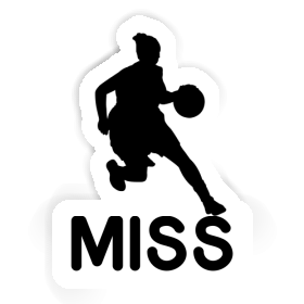 Sticker Miss Basketball Player Image