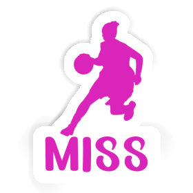 Aufkleber Miss Basketballspielerin Image