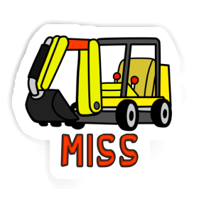 Sticker Minibagger Miss Image