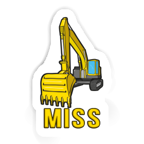 Sticker Miss Excavator Image