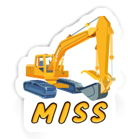 Sticker Miss Excavator Image