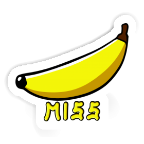 Banane Aufkleber Miss Image