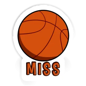 Miss Sticker Basketball Image