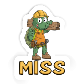 Sticker Construction worker Miss Image