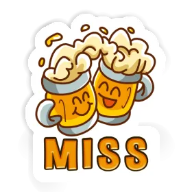 Sticker Miss Beer Image