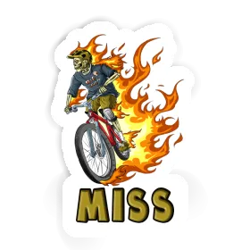 Aufkleber Miss Mountainbiker Image