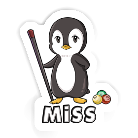 Sticker Billiards Player Miss Image