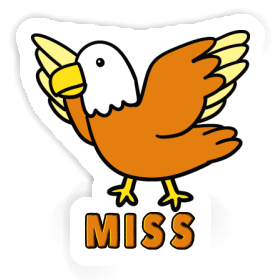 Autocollant Oiseau Miss Image