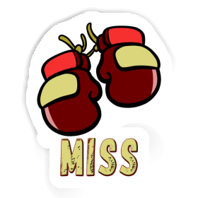 Miss Sticker Boxing Glove Image