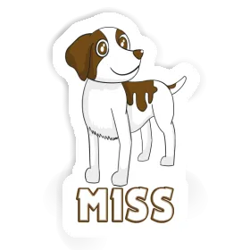 Miss Aufkleber Bretagne Hund Image