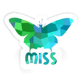 Schmetterling Sticker Miss Image