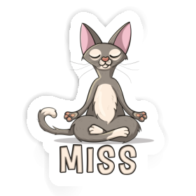 Autocollant Chat Miss Image