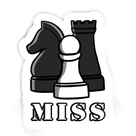 Sticker Miss Schachfigur Image