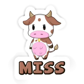 Autocollant Vache Miss Image