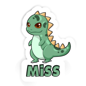 Dino Sticker Miss Image