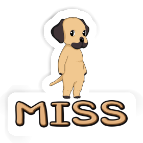 Rhodesian Ridgeback Sticker Miss Image