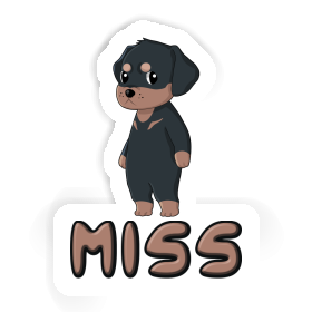 Sticker Rottweiler Miss Image