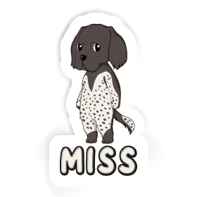 Munsterlander Sticker Miss Image