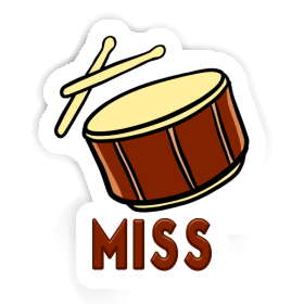 Sticker Trommel Miss Image