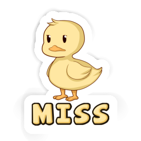 Duck Sticker Miss Image