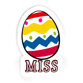 Easter Egg Sticker Miss Image