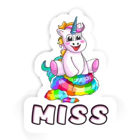 Bébé licorne Autocollant Miss Image