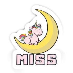 Sticker Unicorn Miss Image