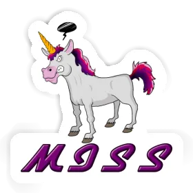 Aufkleber Einhorn Miss Image