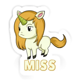 Sticker Unicorn Miss Image