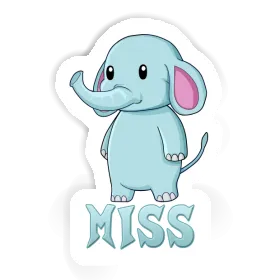 Sticker Miss Elefant Image