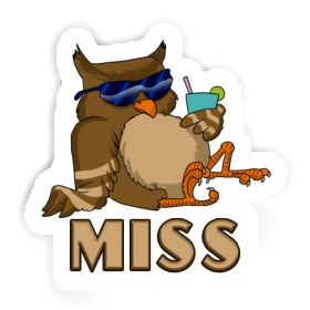 Cool Owl Sticker Miss Image