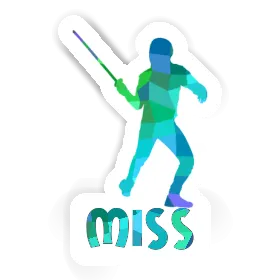 Autocollant Escrimeur Miss Image