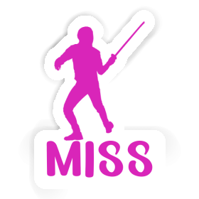 Sticker Miss Fencer Image