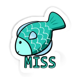 Miss Autocollant Poisson Image