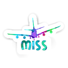 Miss Sticker Flugzeug Image