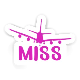 Flugzeug Sticker Miss Image