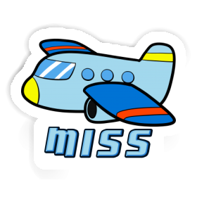 Sticker Miss Airplane Image