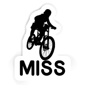 Freeride Biker Aufkleber Miss Image