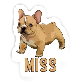 Sticker Miss French Bulldog Image