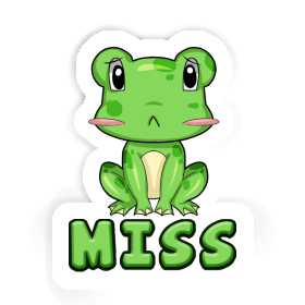 Sticker Frog Miss Image