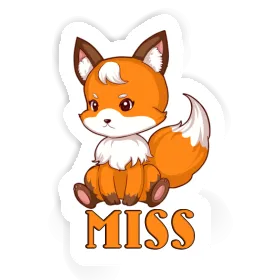 Aufkleber Fuchs Miss Image