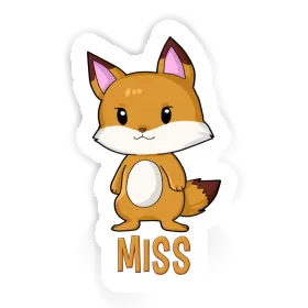 Sticker Fox Miss Image