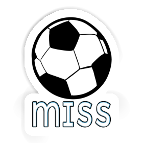 Autocollant Miss Ballon de foot Image