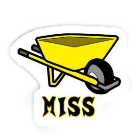 Wheelbarrow Sticker Miss Image