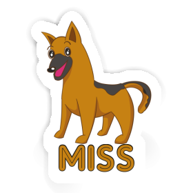 Hirtenhund Aufkleber Miss Image