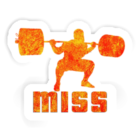 Sticker Weightlifter Miss Image