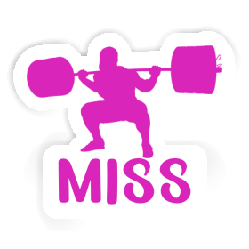 Sticker Miss Weightlifter Image