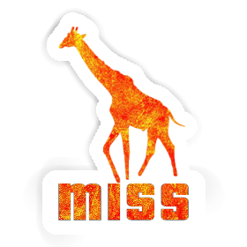 Miss Sticker Giraffe Image