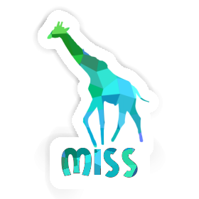 Miss Sticker Giraffe Image