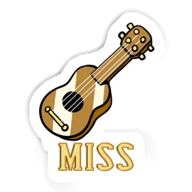 Autocollant Miss Guitare Image